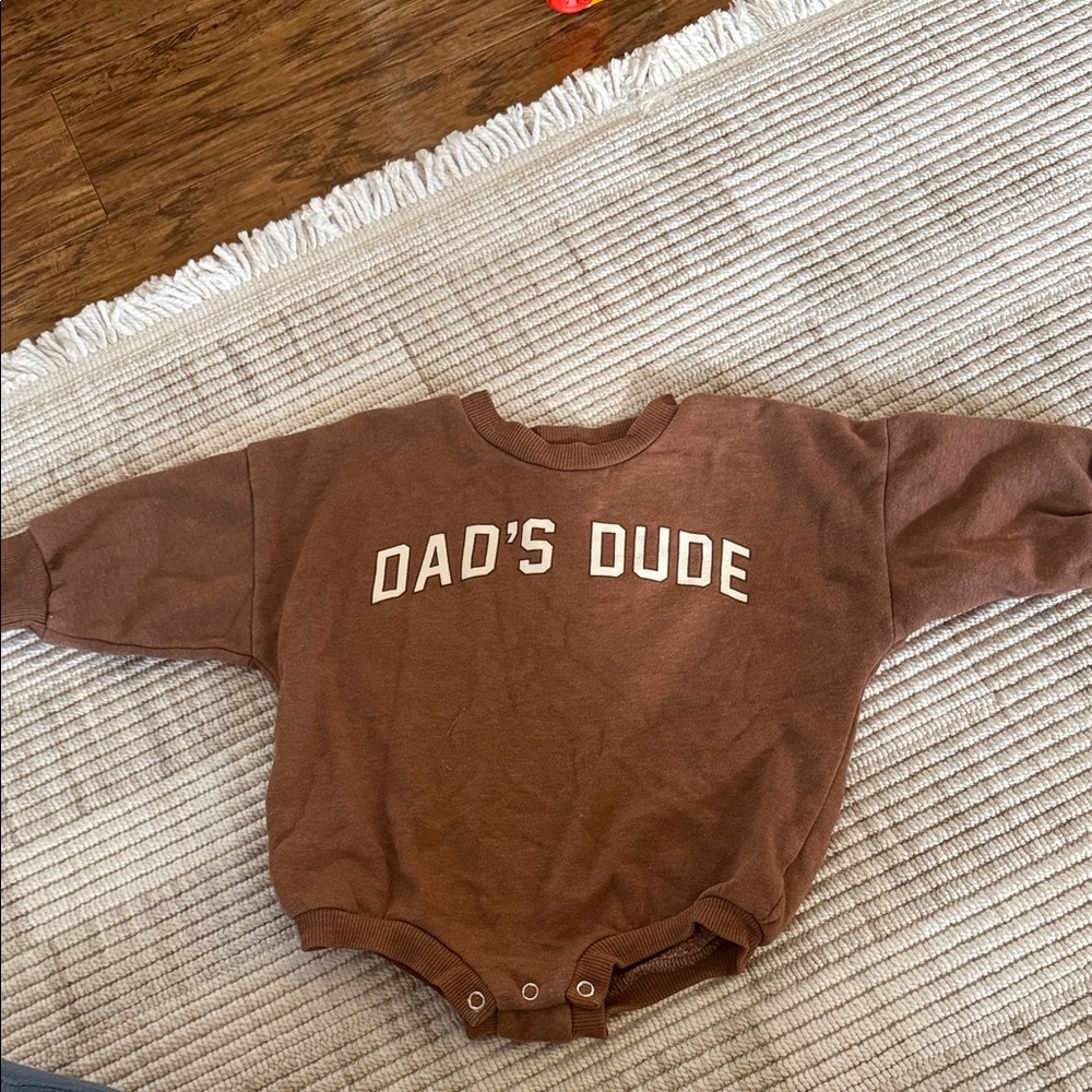 Tullabee Brown Baby bubble romper